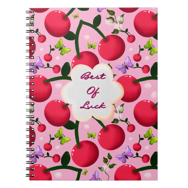 Caderno Espiral Presente personalizado e customizado de borboleta  (Frente)