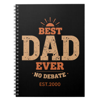 Caderno Espiral Presente Personalizado Melhor Pai de Todos os Temp