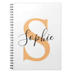 Caderno Espiral Presente Personalizado Nome Customizado Escrita El