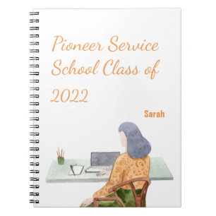 Caderno Espiral Presente personalizado para as irmãs pioneiras da