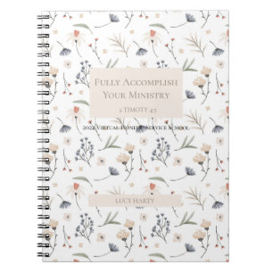 Caderno Espiral Presente personalizado para as irmãs pioneiras da