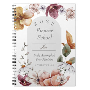 Caderno Espiral Presente personalizado para o pioneiro da JW 2022
