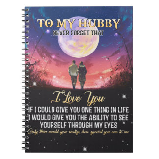 Caderno Espiral Presente Xmas | Ao Meu Hubby Eu Te Amo