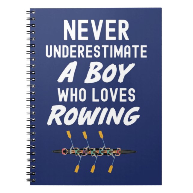 Caderno Espiral Presentes Azuis De marinho Para Meninos (Frente)