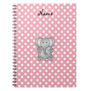 Caderno Espiral Presentes conhecidos personalizados do elefante