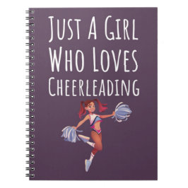 Caderno Espiral Presentes Cor-de-Rosa Fofos de Cheerleading para B