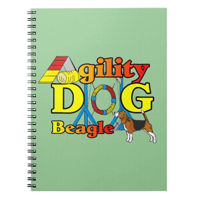 Caderno Espiral Presentes de Agilidade de Beagle (Frente)