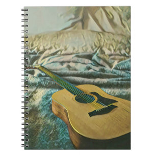 Caderno Espiral Presentes de amantes de guitarra