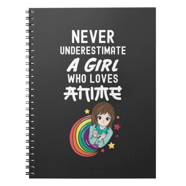 Caderno Espiral Presentes de Anime Fofos para Bebês Meninas Para C (Frente)