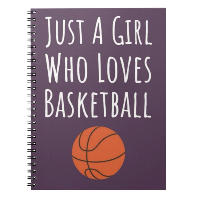 Caderno Espiral Presentes de Basquete Rosa Fofo para Bebês Meninas (Frente)