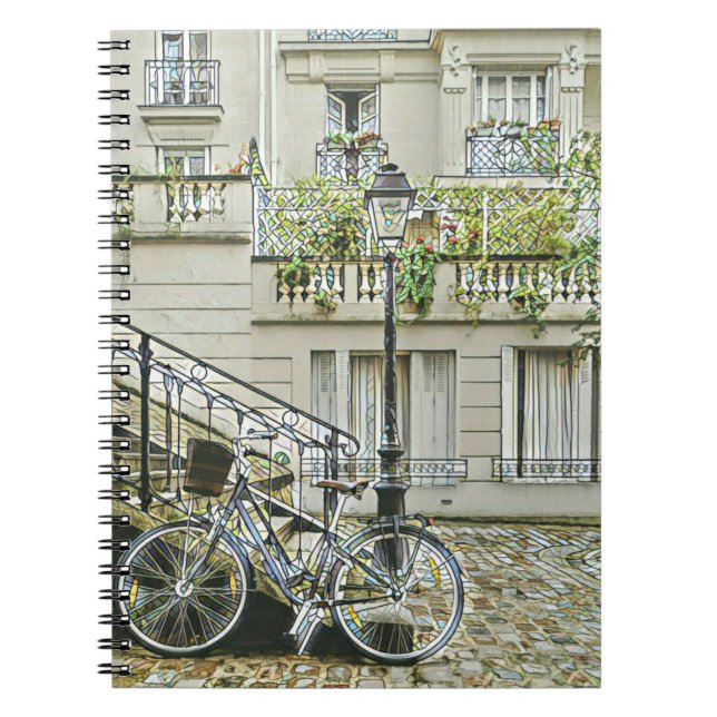 Caderno Espiral Presentes de bicicleta de montanha (Frente)