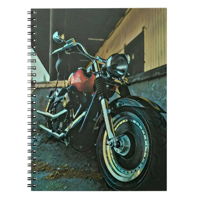 Caderno Espiral Presentes de Biker (Frente)