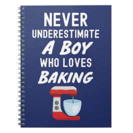 Caderno Espiral Presentes de Bolos Azul Marinho Fofos para Bebê Me