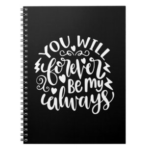 Caderno Espiral Presentes de Casamento Você Sempre Será Meu