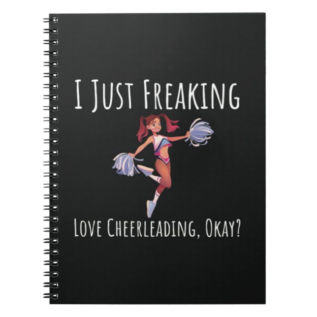 Caderno Espiral Presentes de Cheerleading para Seniores Esportes d (Frente)
