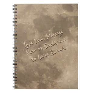 Caderno Espiral Presentes de Diário de Lua Completo Personalizado