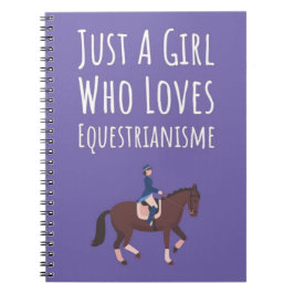 Caderno Espiral Presentes de Equestre Rosa Fofo para Bebês Meninas