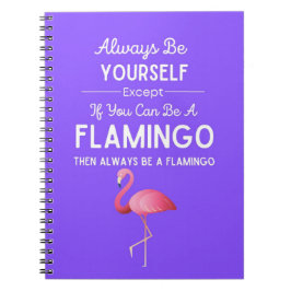 Caderno Espiral Presentes de Flamingo Fofo Presente de Pássaro Hum