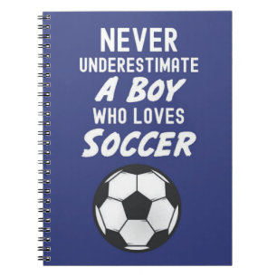 Caderno Espiral Presentes De Futebol Azul De marinho Para Esportes