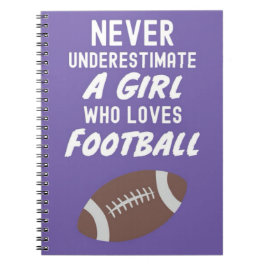 Caderno Espiral Presentes de Futebol de Golfe Feminino Para Menina