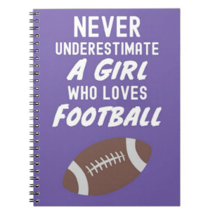 Caderno Espiral Presentes de Futebol Golfe Feminino Para Meninas C