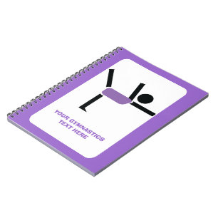 Caderno Espiral Presentes de ginástica, personalização do executor