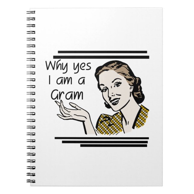 Caderno Espiral Presentes de Gram Retro (Frente)