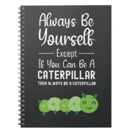 Caderno Espiral Presentes de Lagarta Fofa Crianças Infantil Engraç