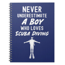 Presentes de mergulho Azul Marinho para menino mer