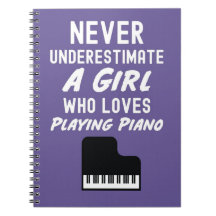 Presentes de Pianista Rosa Fofo Para Meninas Tocad