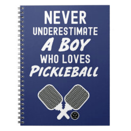 Caderno Espiral Presentes de Pickleball para Notebook Esportivo de