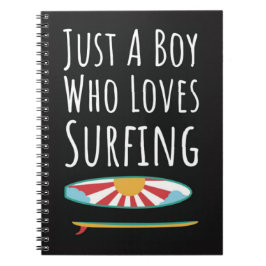 Caderno Espiral Presentes de Surf Fofos para Bebês Meninos que são
