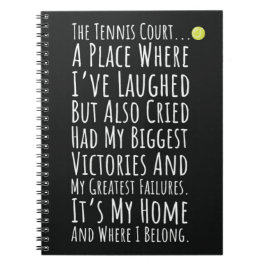 Caderno Espiral Presentes de Tênis para Lembrança para o Jogador d