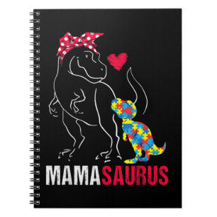 Caderno Espiral Presentes De Vestuário De Mamasaurus T rex Dinossa