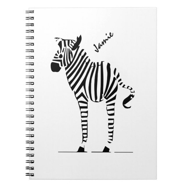 Caderno Espiral Presentes de Zebra Lovers (Frente)