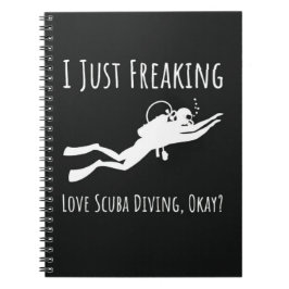 Caderno Espiral Presentes Divertidos de Mergulho para Ela Humor Sn
