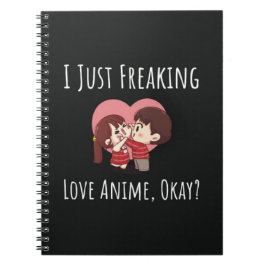 Caderno Espiral Presentes Divertidos Para Amantes de Anime Para El