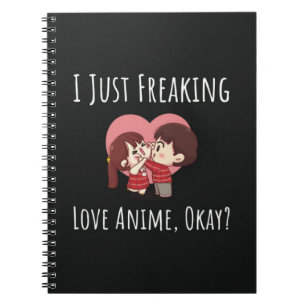 Caderno Espiral Presentes Divertidos Para Amantes de Anime Para El
