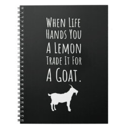 Caderno Espiral Presentes Divertidos Para Amantes de Cabras Animai