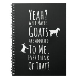 Caderno Espiral Presentes Divertidos Para Amantes de Cabras Humor
