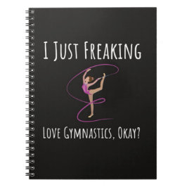 Caderno Espiral Presentes Divertidos Para Amantes de Ginástica Par