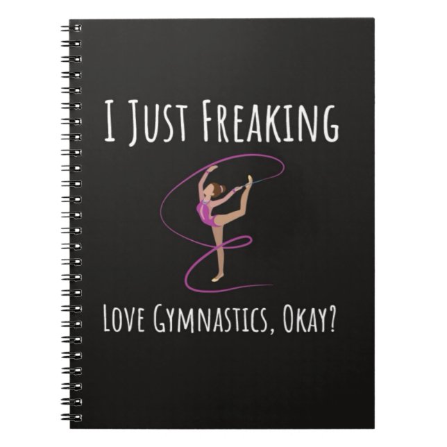 Caderno Espiral Presentes Divertidos Para Amantes de Ginástica Par (Frente)