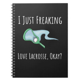 Caderno Espiral Presentes Divertidos Para Amantes de Lacrosse Joga
