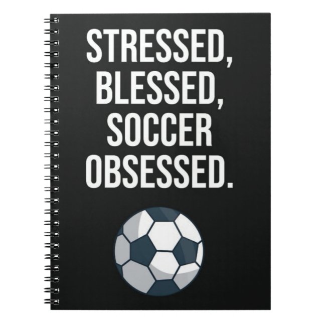 Caderno Espiral Presentes Divertidos Para Jogadores de Futebol Par (Frente)