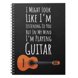 Caderno Espiral Presentes Divertidos Para Pessoas Que Tocam Guitar