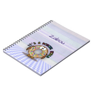Caderno Espiral presentes donowl com confeitos -