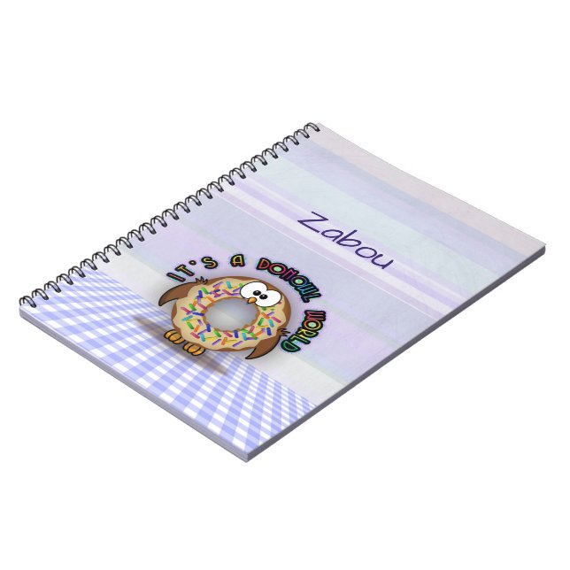 Caderno Espiral presentes donowl com confeitos - (Left Side)