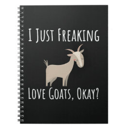 Caderno Espiral Presentes Engraçados de Cabra para Amantes de Cabr