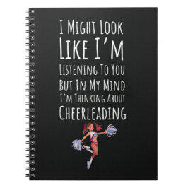 Caderno Espiral Presentes Engraçados de Cheerleading Esportes Chee