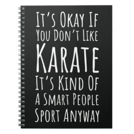 Caderno Espiral Presentes Engraçados de Karate Humor de Artes Marc